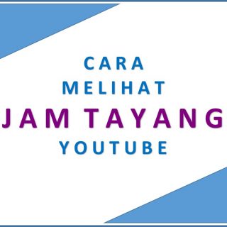Cara Melihat Jam Tayang channel Youtube