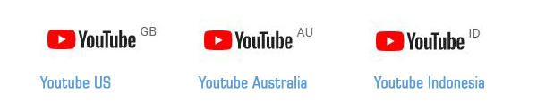 logo youtube di berbabagai negara